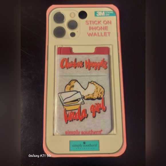 *Simply Southern phone wallet "chicken nugget kinda girl" - Picture 2 of 5